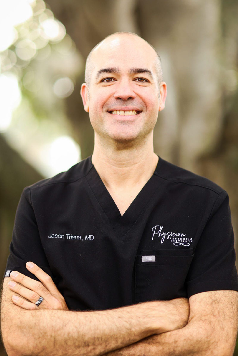 Clean, professional medical spa treatment room with neutral tones at South Florida Men's Health in Bonita Springs